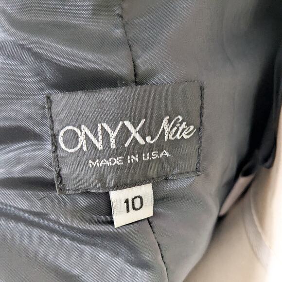 Nites Prom Dress Maxi Gown 10 Black Brown Fairy Goth Whimsigoth Vintage 90s Y2K - Picture 11 of 14